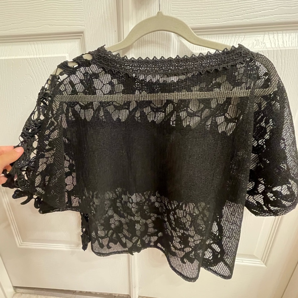 Black lace shirt